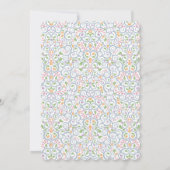 ティーカレースのようップブライダルシャワーティーパーティの招待状II 招待状 (裏面)