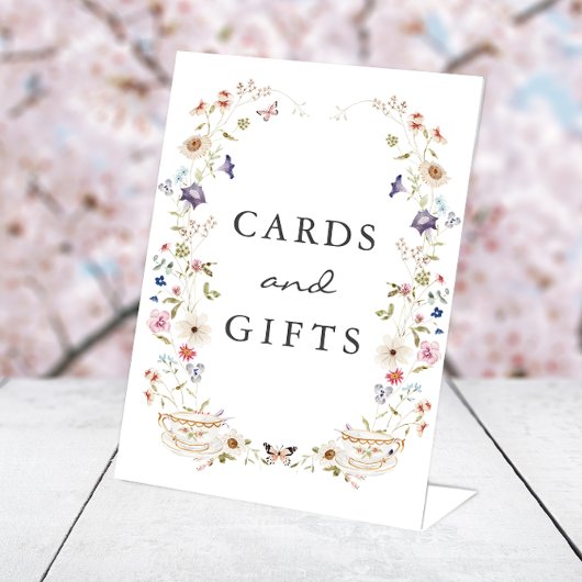 ティーカードとギフト券 台座サイン