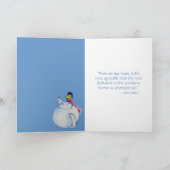 ティーカード付き女の子 カード (内部)