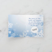 ティーガンの雪だるまの夜の風景 シーズンカード (内部)