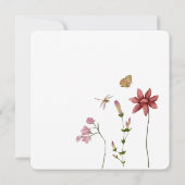 ティーガーデンベビーイン開花ベビーシャワー 招待状 (裏面)