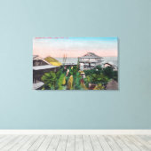 ティーガーデン日本のの景色 キャンバスプリント (インサイチュ (ウッドフロア))