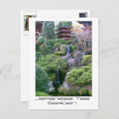 ティーガーデン日本のウォーターフォール ポストカード (正面/裏面)