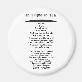 ティーケーキレシピマグネット™ マグネット (正面)