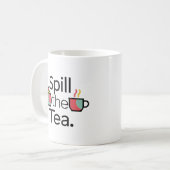 ティーコーヒーマグおもしろいをこぼす コーヒーマグカップ (正面左)