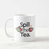 ティーコーヒーマグおもしろいをこぼす コーヒーマグカップ (左)