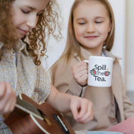 ティーコーヒーマグおもしろいをこぼす コーヒーマグカップ