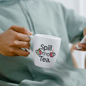 ティーコーヒーマグおもしろいをこぼす コーヒーマグカップ