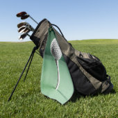 ティーゴルフボールオンゴルフタオル ゴルフタオル (グリーン)