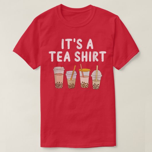 ティーシャツ – Teashirt Pun - おもしろい Bubble Tea Tシャツ (デザイン正面)