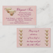 ティーショップティーハウスカードオプションロイヤリティパンチ ロイヤリティカード (正面/裏面)