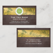 ティーショップハーブプラントビジネスカード 名刺 (正面/裏面)
