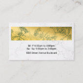 ティーショップハーブ植物 名刺 (裏面)