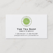ティーショップ 名刺 (正面)