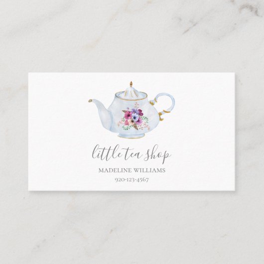 ティーショップ 名刺 (正面)