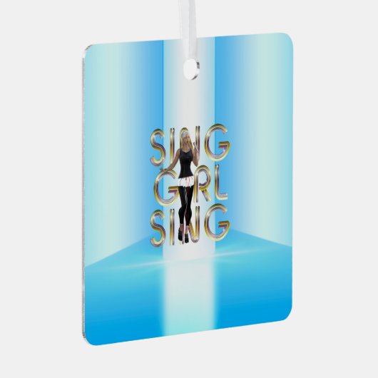 ティーシンガールシンメタルオーナメント メタルオーナメント (正面右)