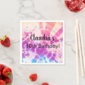 ティージェ女の子の誕生日紙ナプキンスパーティー供給。 スタンダードカクテルナプキン (インサイチュ)