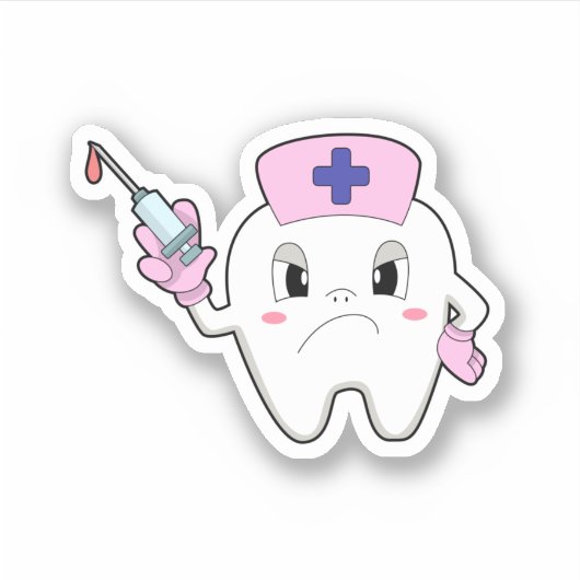 ティースをナースとしてCiring.PNG シール (正面)