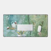 ティースウィズチューリップ童話イラストレーション デスクマット (キーボード&マウス)