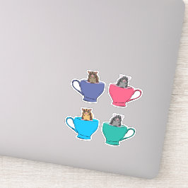 ティースカップのシュガー・グライダーかわいい シール