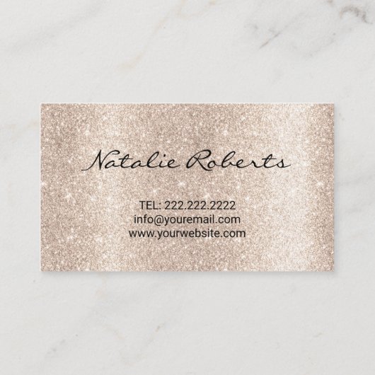 ティースジェムモダンネイビーブルーデンタル美しいサロン 名刺 (裏面)