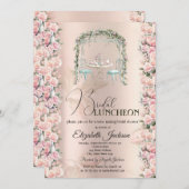 ティースタイリッシュパーティーバラブライダルルンチョン 招待状 (正面/裏面)