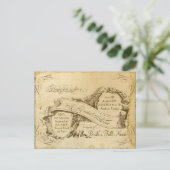 ティーステンドヴィンテージウェディング1 -ブライダルシャワー インビテーションポストカード (スタンド正面)