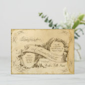 ティーステンドヴィンテージウェディング1 -ブライダルシャワー 招待状 (スタンド正面)