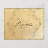 ティーステンドヴィンテージウェディング1 -披露宴招待状 エンクロージャーカード (裏面)