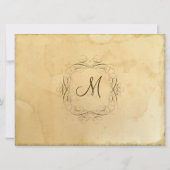 ティーステンドヴィンテージウェディング1 -招待状招待状 招待状 (裏面)