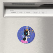 ティースフェアリー犬ボストンテリアピンクツチュートクラウン マグネット (インサイチュ (食洗機))