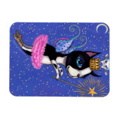 ティースフェアリー犬ボストンテリアピンクツチュートクラウン マグネット (横)