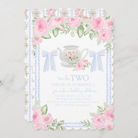 ティースフォートゥグランミレニアル誕生日招待状 招待状 (正面/裏面)