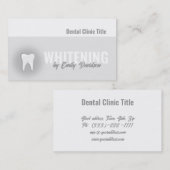 ティースホワイトニングデンタルケア診療所 名刺 (正面/裏面)