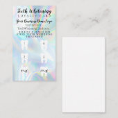 ティースホワイトニングロイヤリティ割引カード 名刺 (正面/裏面)