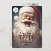 ティース健康ホワイトサンタスマイル歯科医業 シーズンカード (正面/裏面)