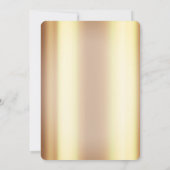 ティーセットカップティーポット花金ゴールドブライダルシャワー 招待状 (裏面)