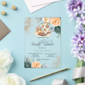 ティーセットグリーンバラブライダルシャワー アクリル招待状 (インサイチュ (ウェディング))