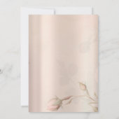 ティーセットシックバラヴィンテージブライダルルンチョン 招待状 (裏面)