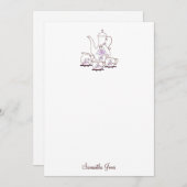 ティーセット文房具ノートカード ノートカード (正面/裏面)