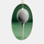 ティーセラミック飾り上げゴルフボール セラミックオーナメント (右)