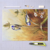 ティーセルの美しいブルーバードヴィンテージの水色 薄葉紙 (クラフト)