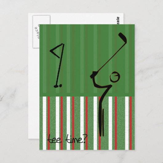 ティータイストライプのム ポストカード (正面/裏面)