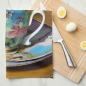 ティータイムだ キッチンタオル (四つ折り)