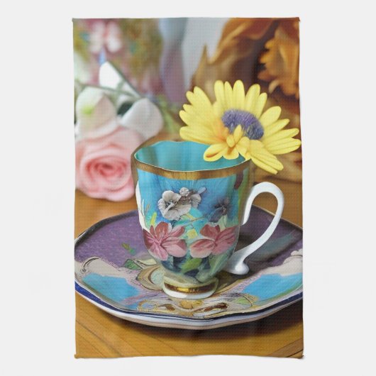 ティータイムだ キッチンタオル (縦)