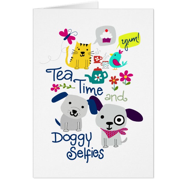 ティータイムとドギーの自撮り (正面)