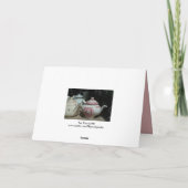 ティータイムとヴィンテージ英語ティーポット挨拶C サンキューカード (裏面)