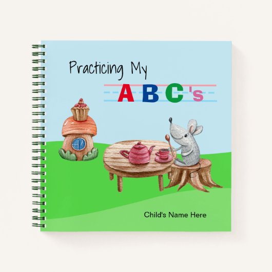 ティータイムとA B Cのスパイラルノート ノートブック (正面)