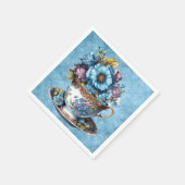 ティータイムに最適なティーカップナプキンス スタンダードカクテルナプキン (角)