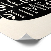 ティータイムのお茶好きのティーポットのポスター ポスター (角)